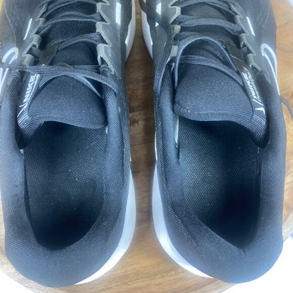 Nike Downshifter 13 Extra Wide Black White Mens Size 14 Running Shoes FJ1284-001 - Picture 7 of 12
